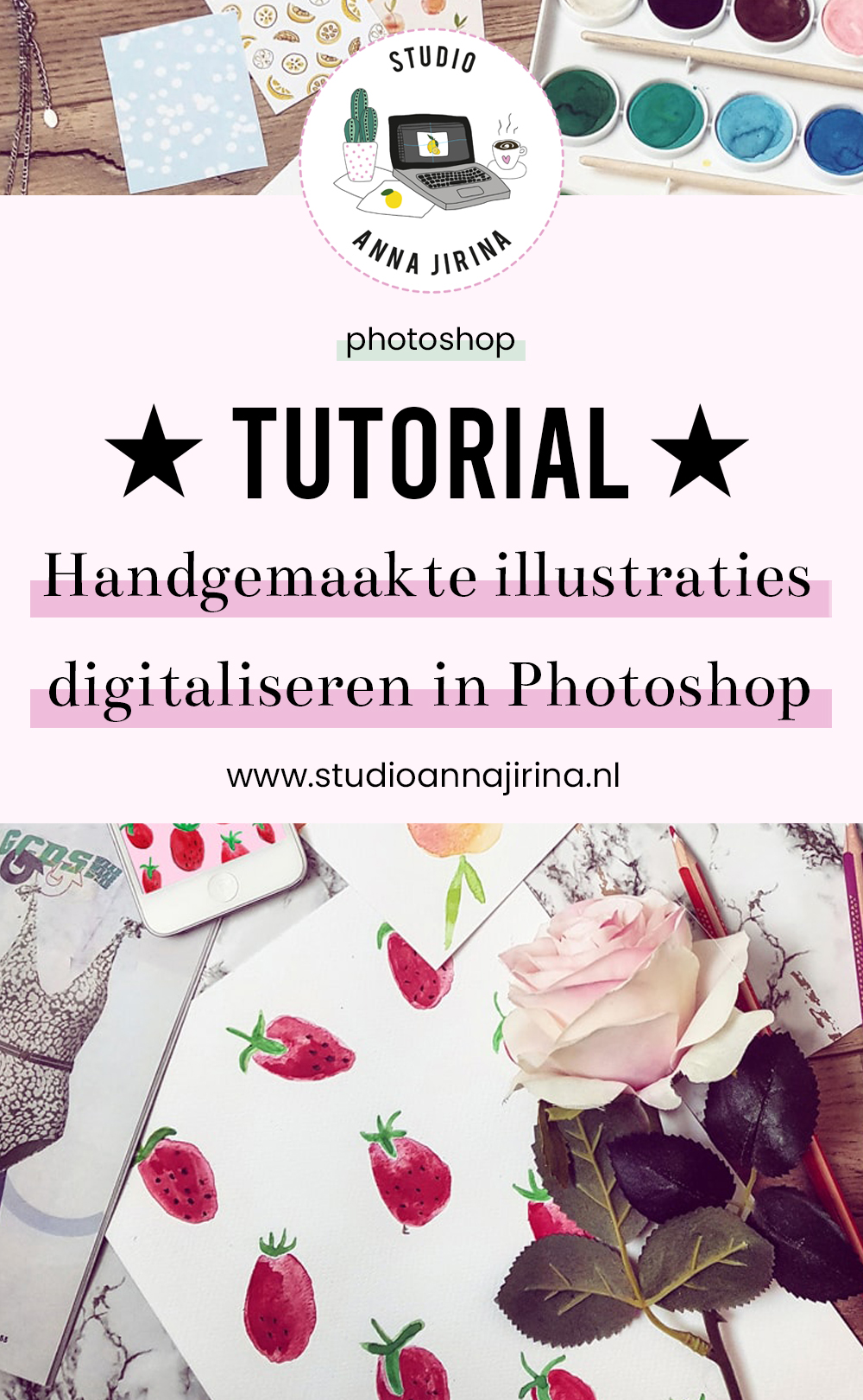 illustraties digitaliseren in Photoshop