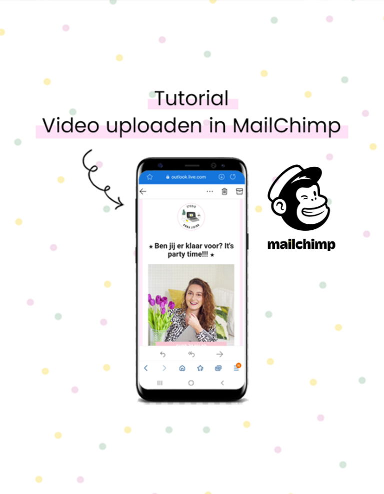 video uploaden in mailchimp