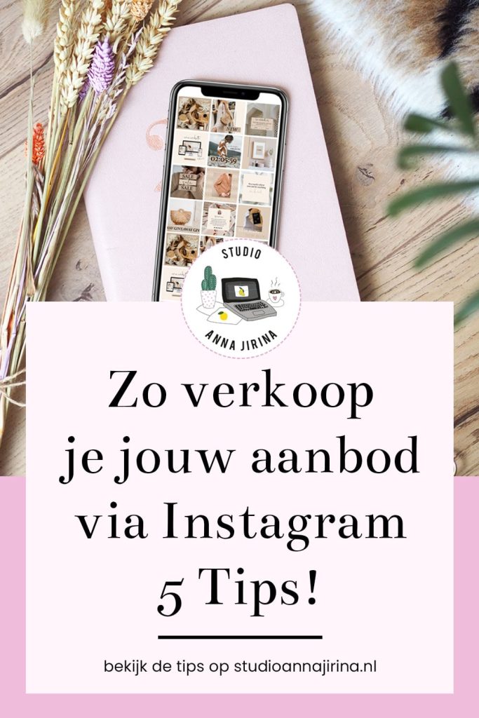 verkopen via instagram