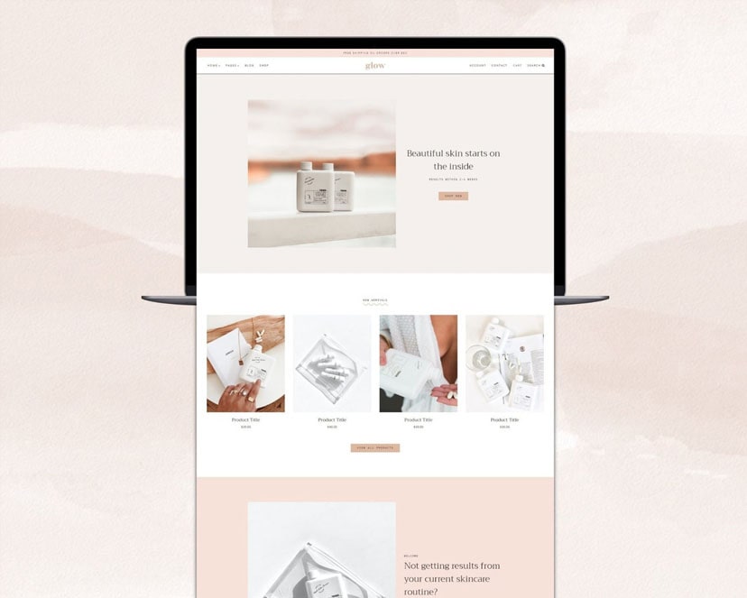 wordpress thema glow