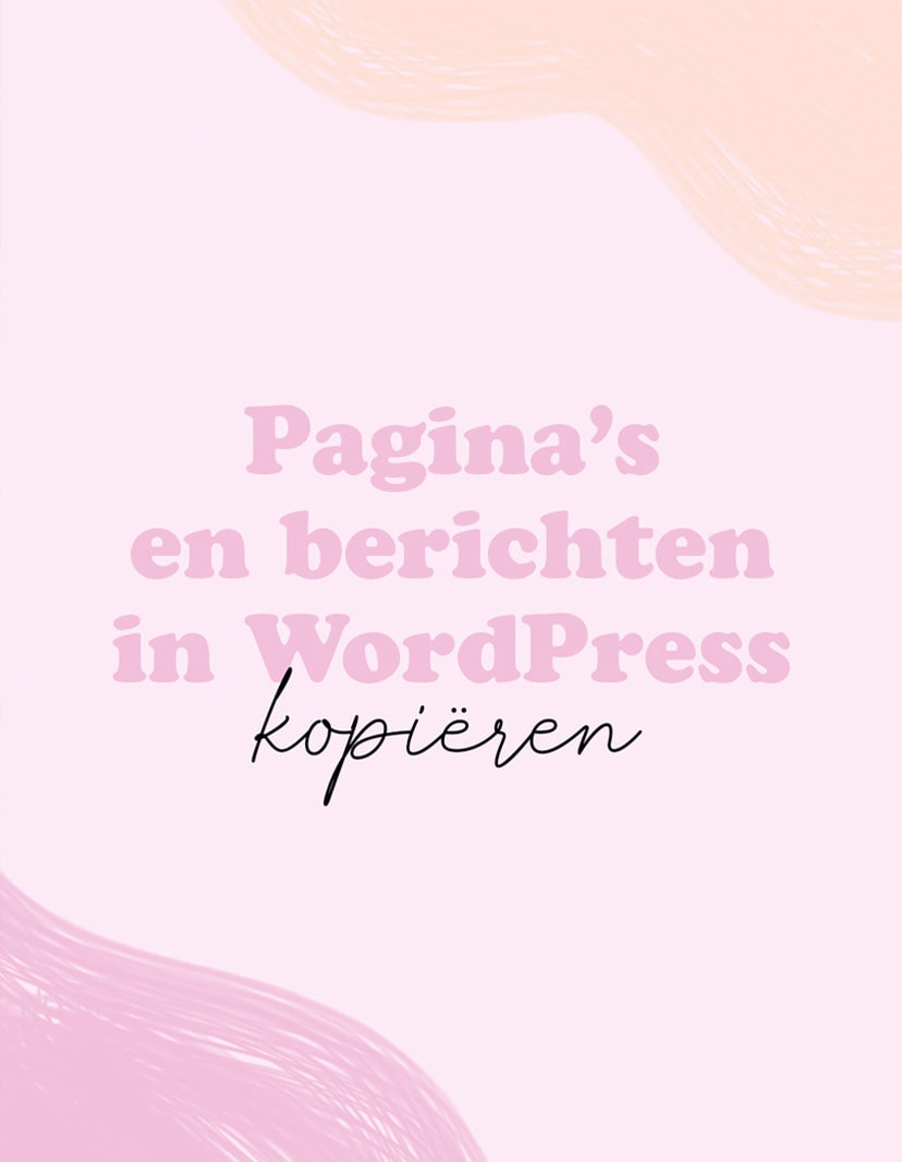 berichten kopiëren in WordPress