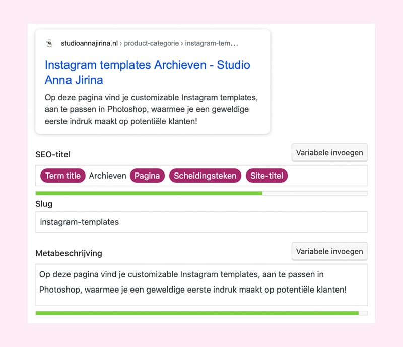 SEO optimalisatie webshop