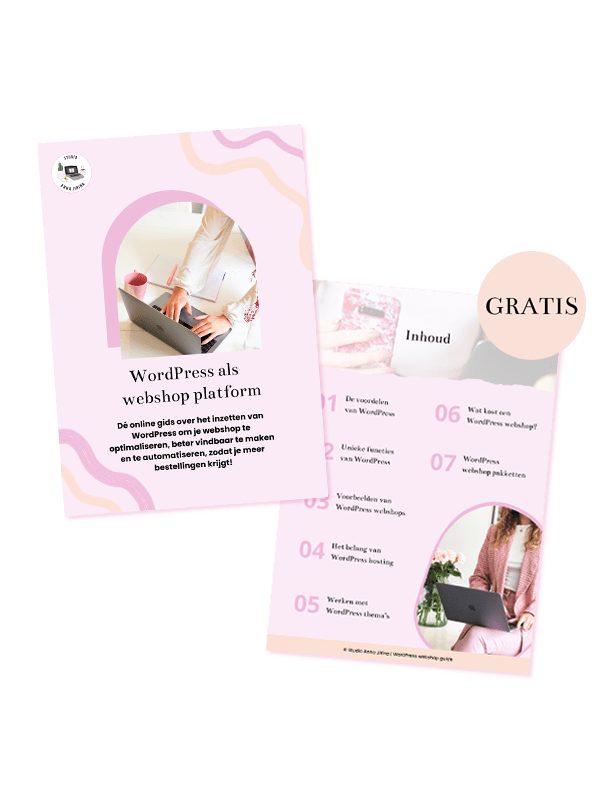 webshop maken in WordPress | gratis wordpress gids voor webshops