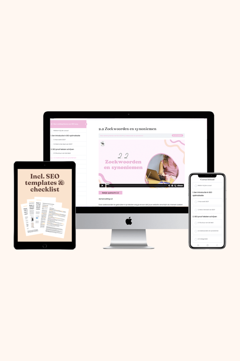 cursus Meer webshop klanten met SEO | SEO cursus voor webshops | SEO optimalisatie webshop