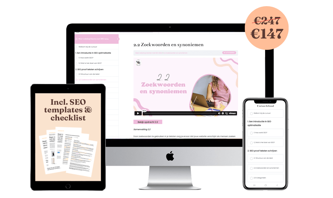 SEO cursus voor webshops | Webshop beter vindbaar maken