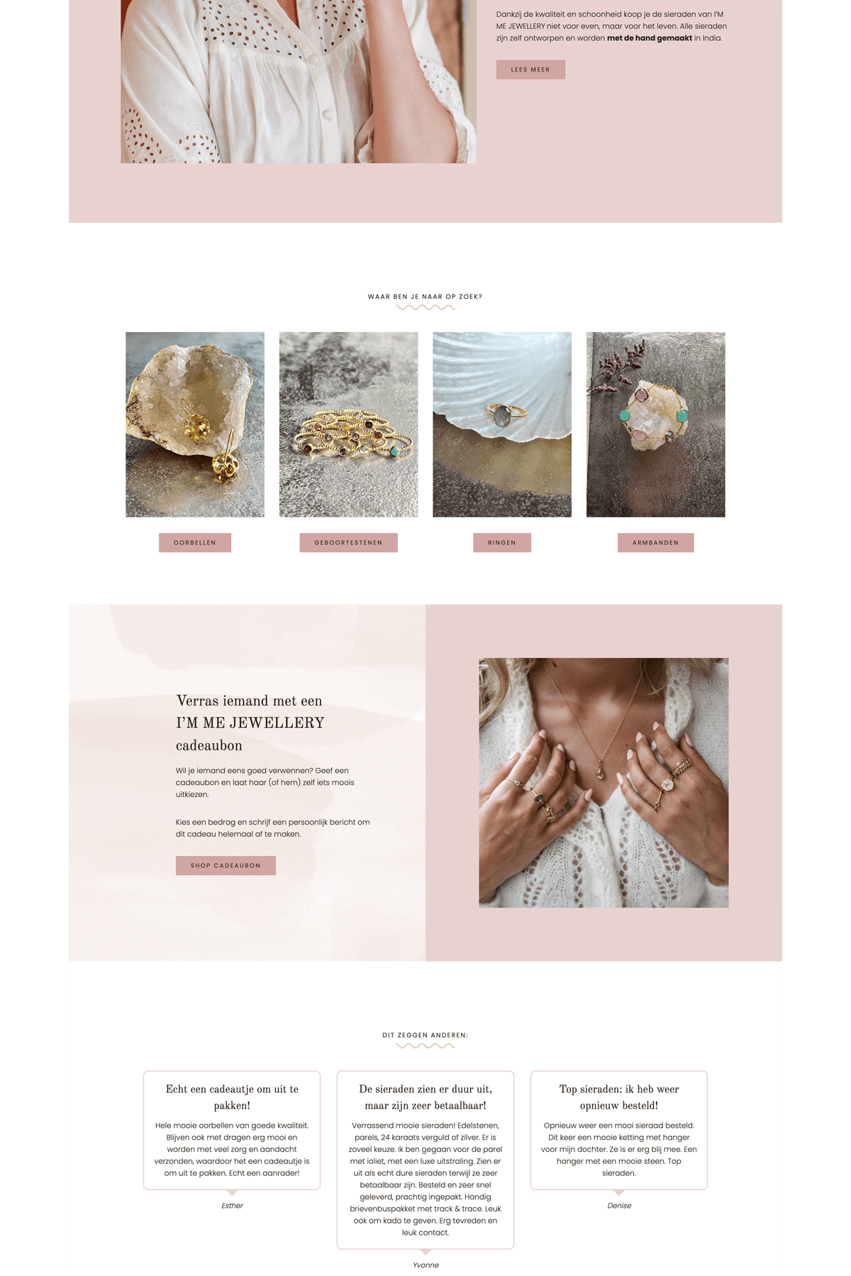 sieraden webshop in wordpress