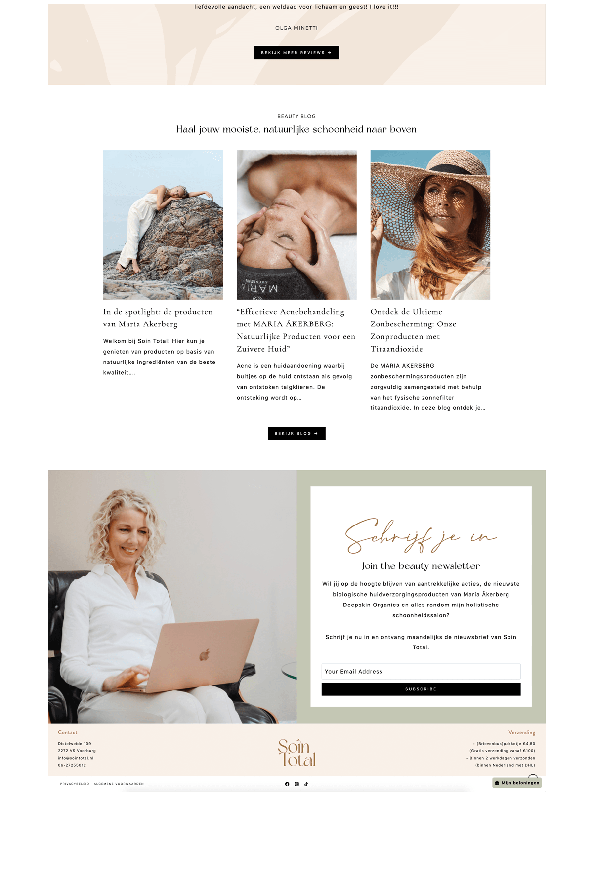 wordpress website schoonheidsspecialist