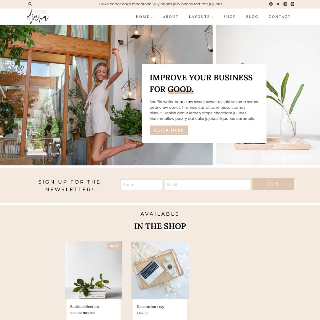 diana wordpress thema