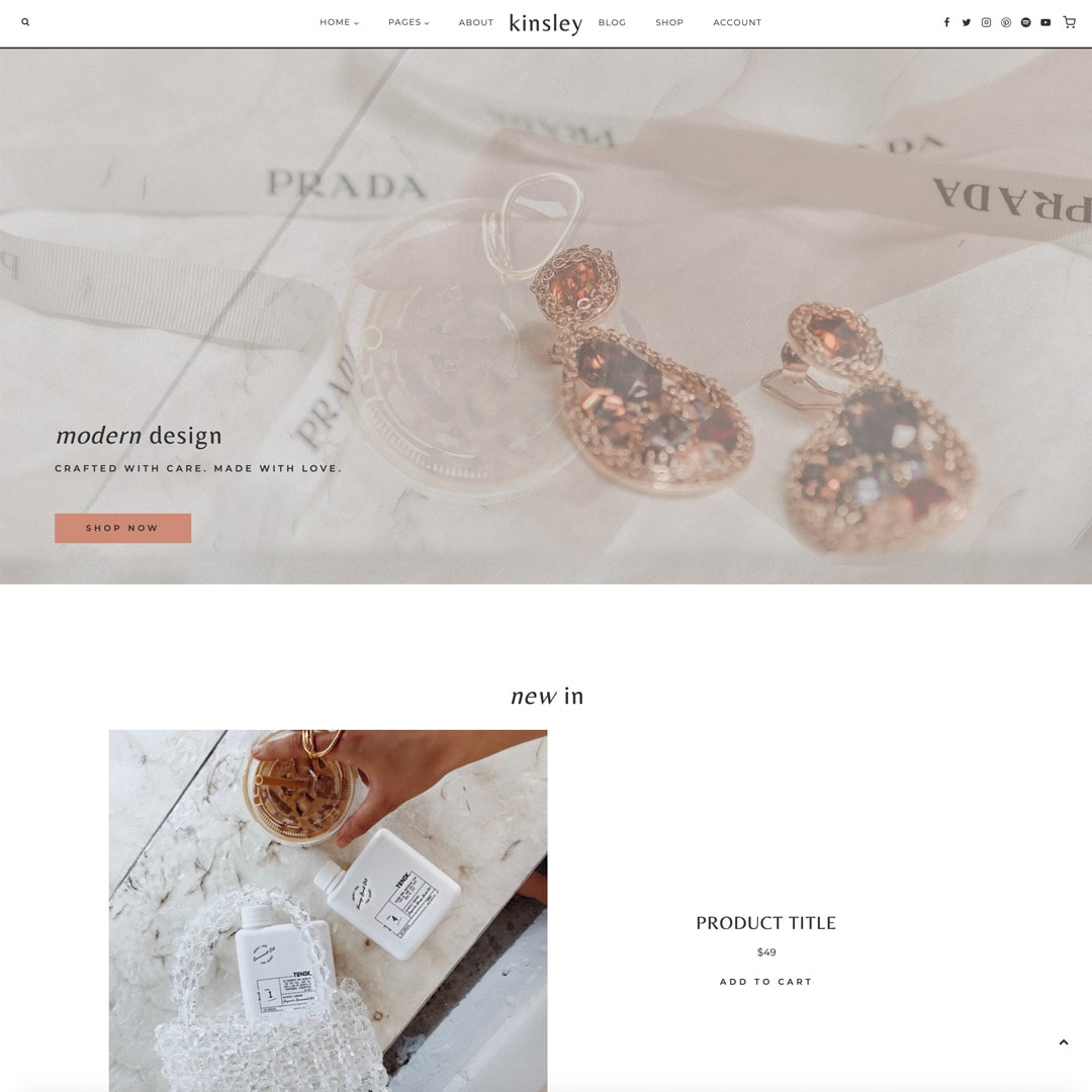 wordpress thema Kinsley