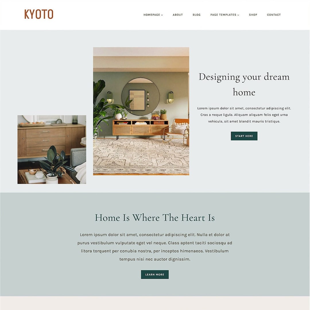 modern WordPress thema voor webshops